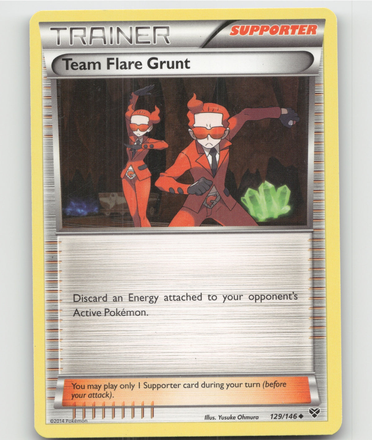 Team Flare Grunt Uncommon XY Base Set 129/146 LP