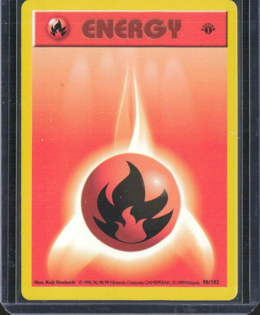 Fire Energy 1st Edition Common Base Set (Shadowless) 098/102 NM