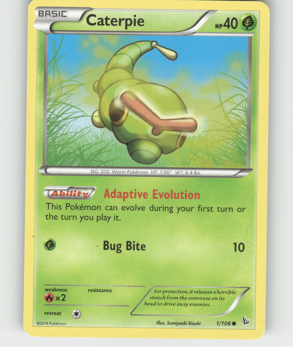 Caterpie Common XY - Flashfire 1/106 NM