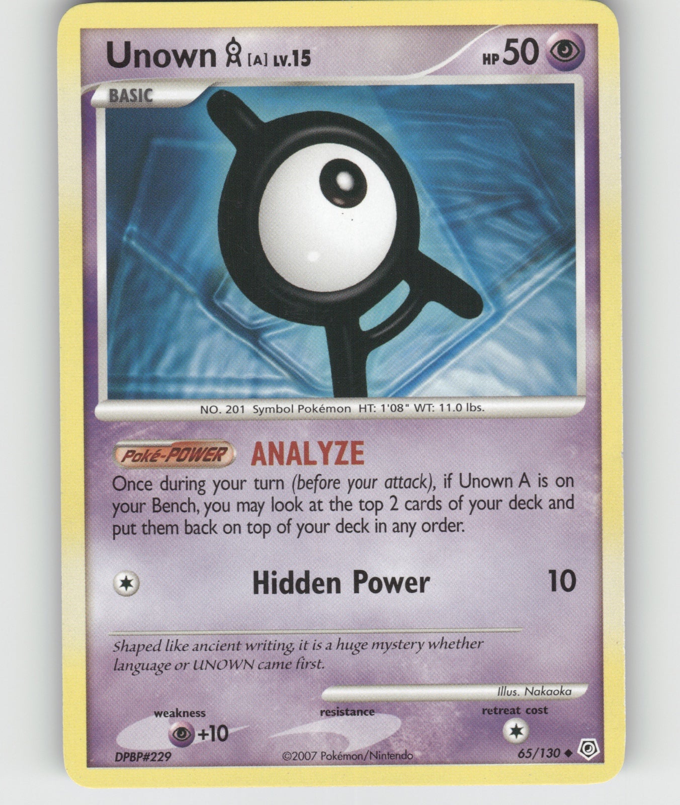 Unown (!) Rare Legends Awakened 42/146 NM