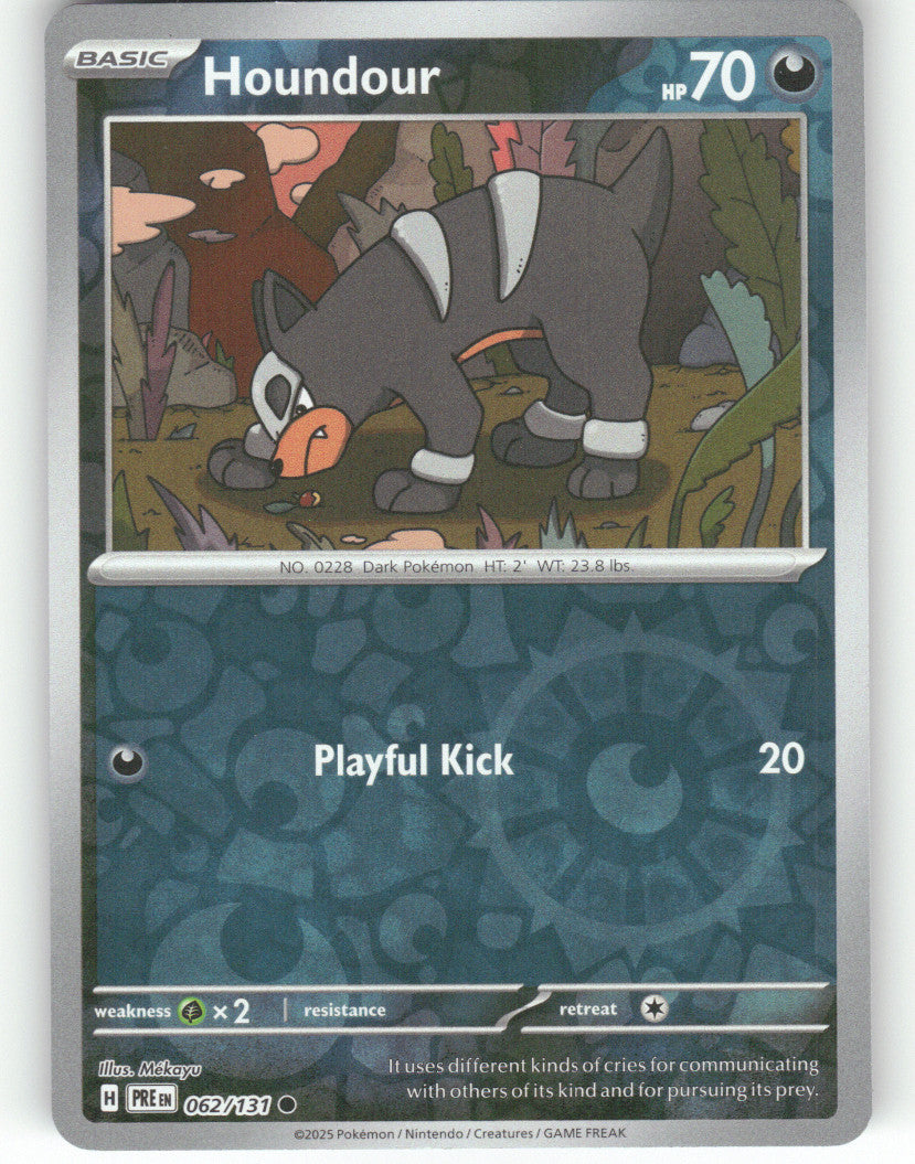 Houndour Reverse Holo Common SV: Prismatic Evolutions 062/131 NM