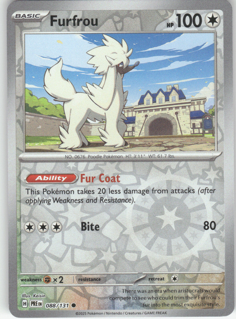 Furfrou Reverse Holo Common SV: Prismatic Evolutions 088/131 NM