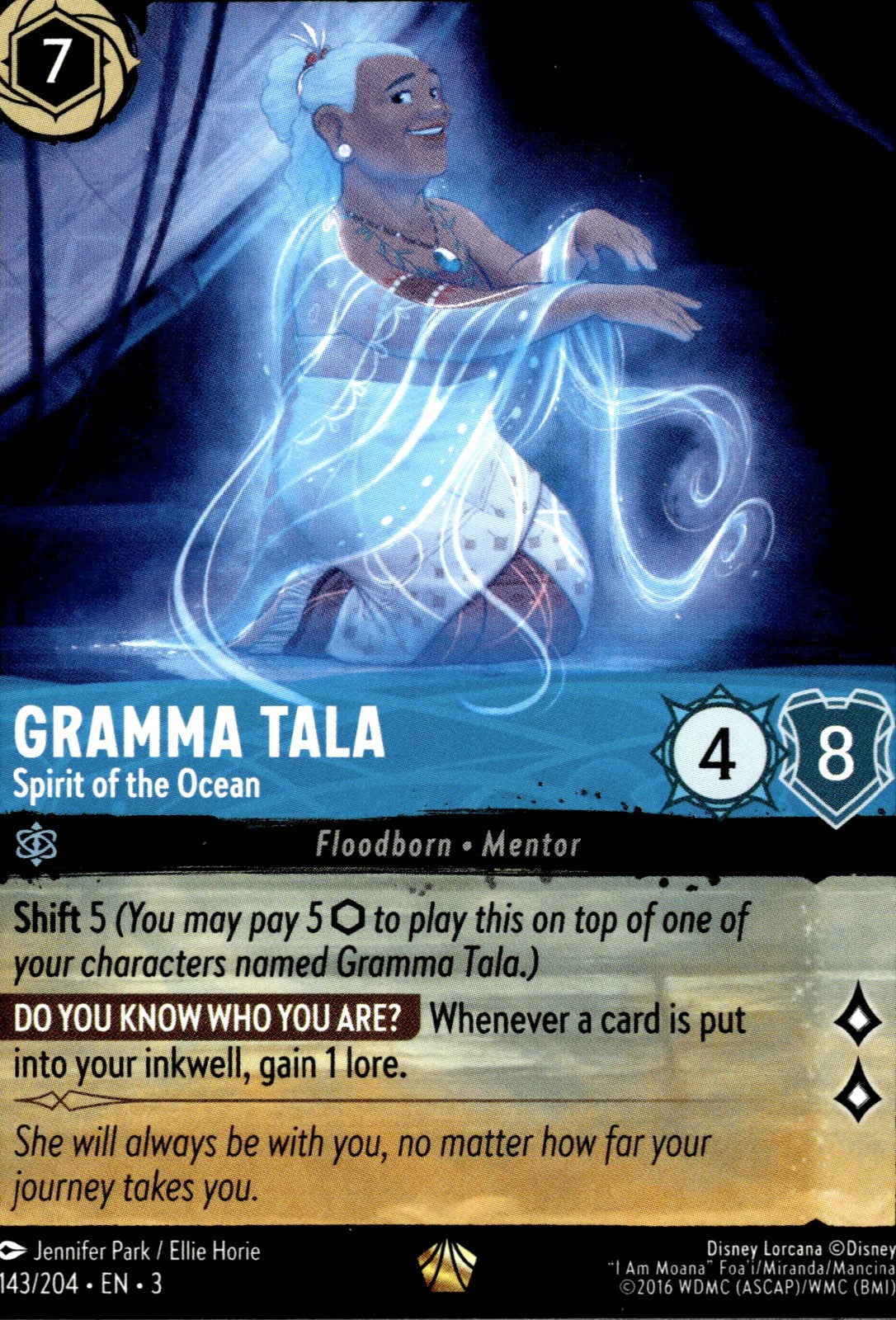 Gramma Tala - Spirit of the Ocean Cold Foil Into the Inklands 143/204 NM