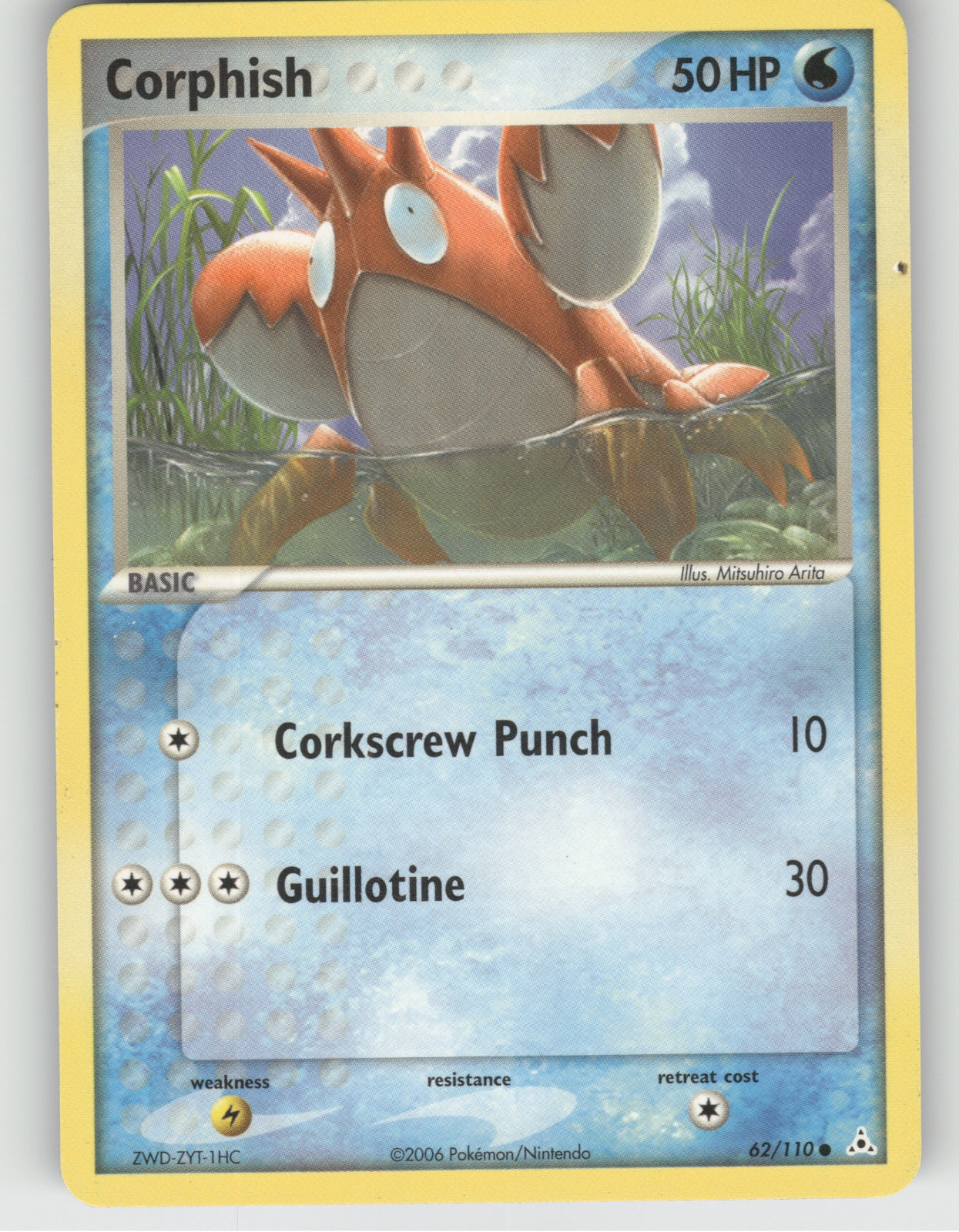 Corphish - 062/110 Common EX Holon Phantoms 62/110 NM