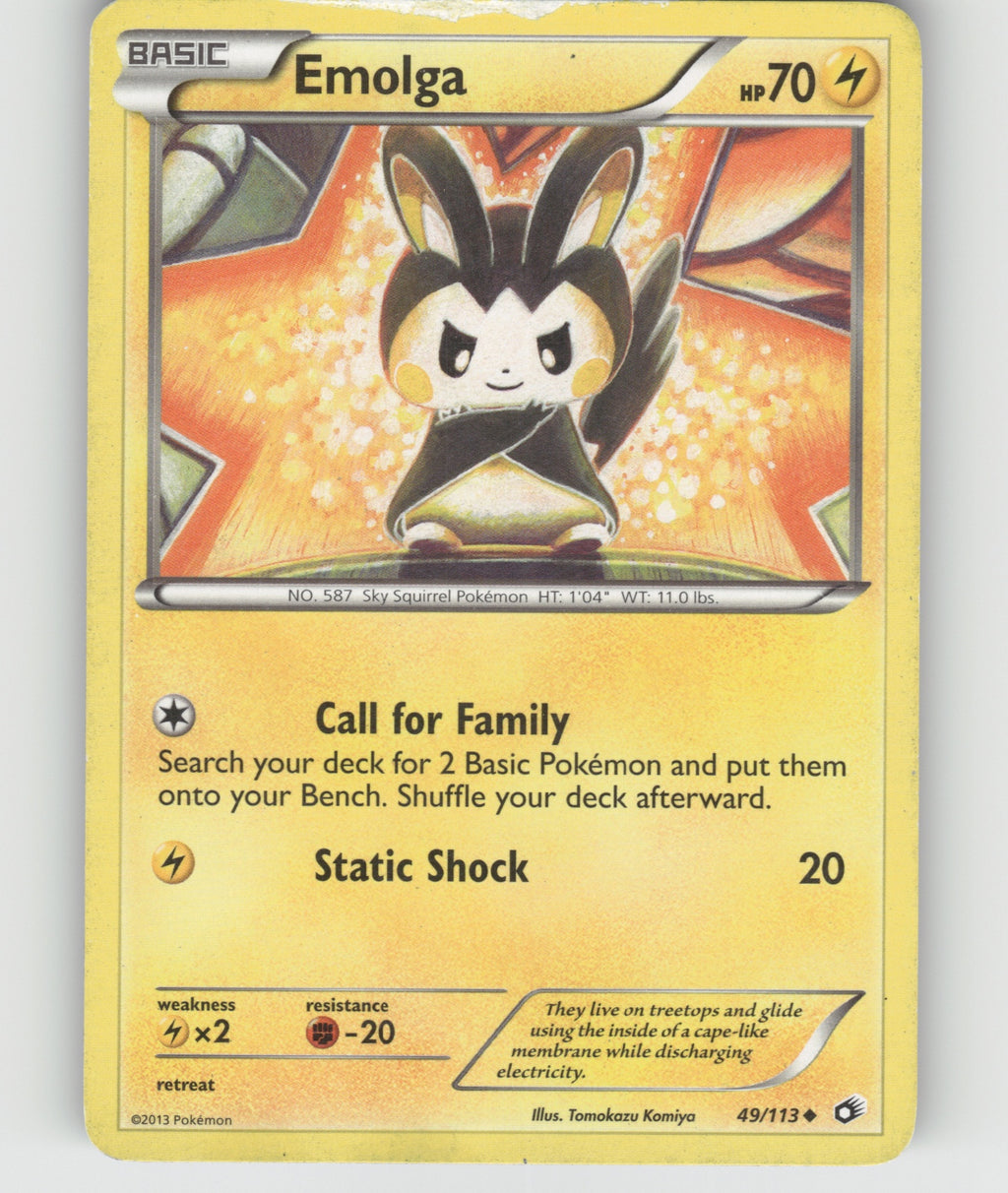Emolga Uncommon Legendary Treasures 49/113 DMG