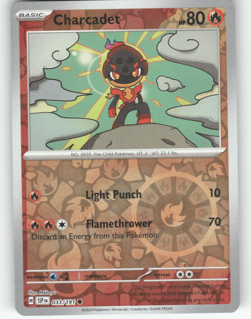 Charcadet Reverse Holo Common SV03: Obsidian Flames 043/197 NM
