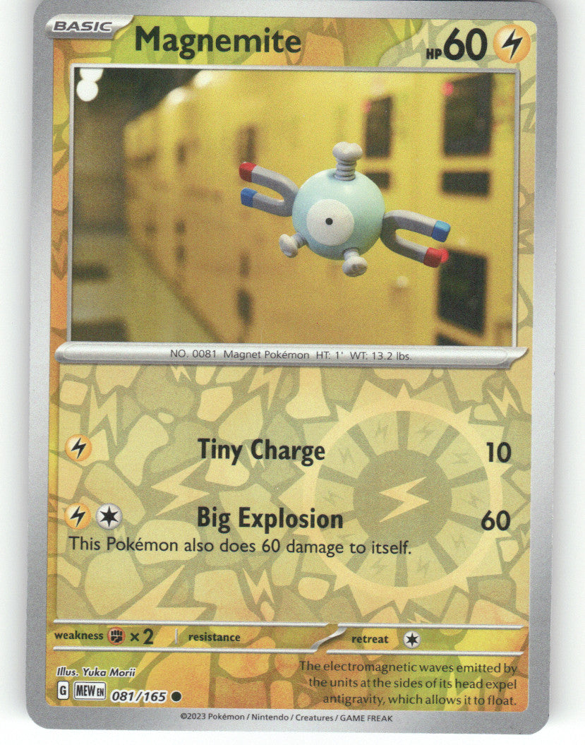 Magnemite Reverse Holo Common SV: Scarlet & Violet 151 081/165 NM