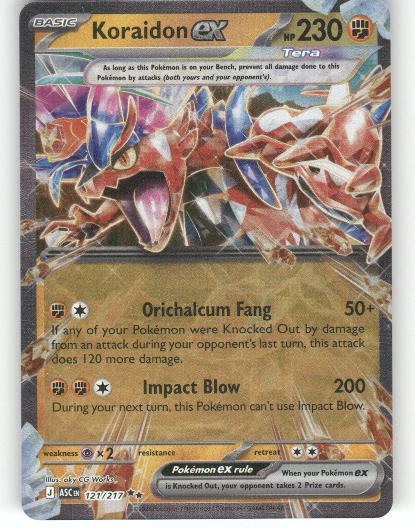 Koraidon ex Holo Double Rare ME: Ascended Heroes 121/217 NM