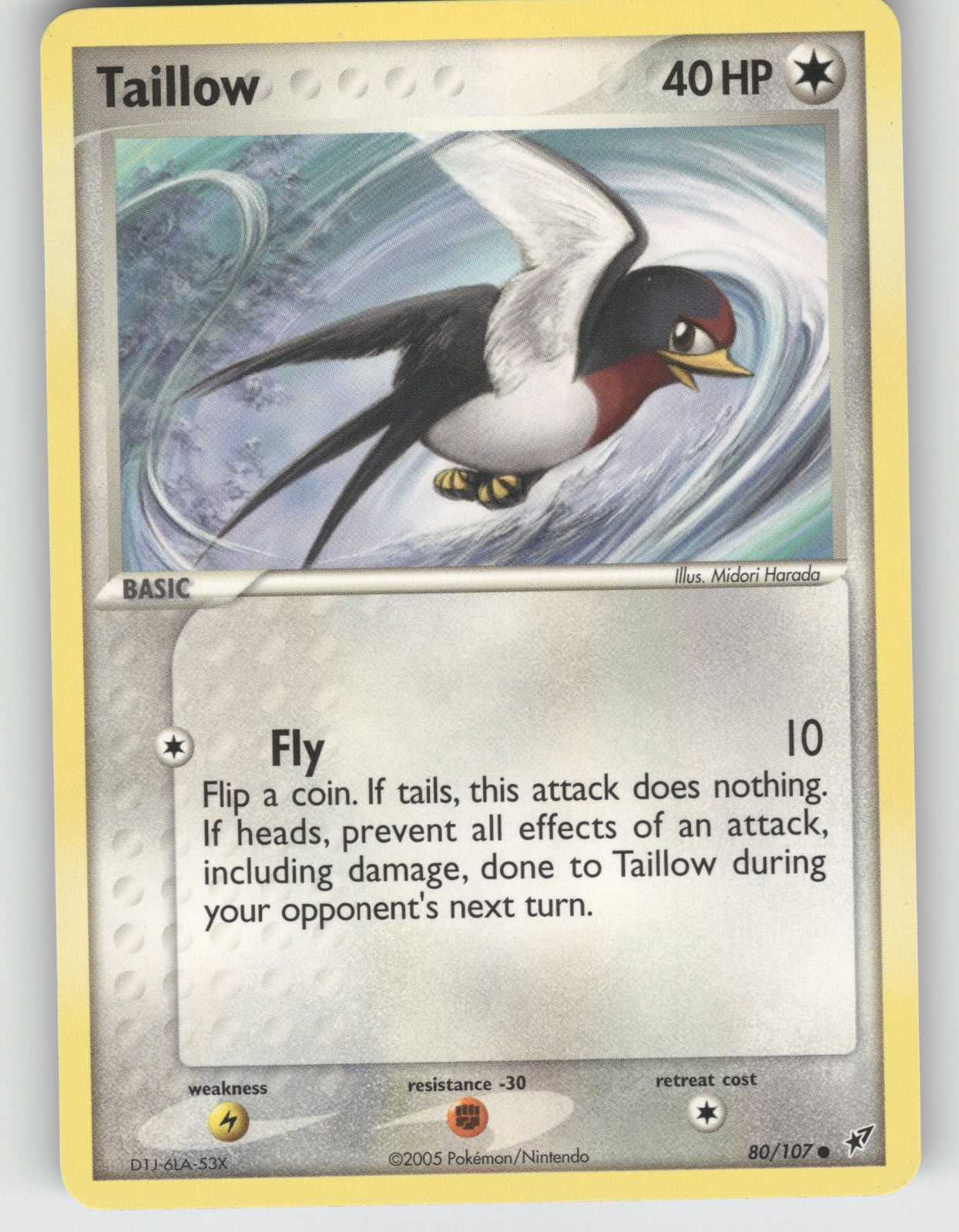 Taillow Common EX Deoxys 80/107 NM