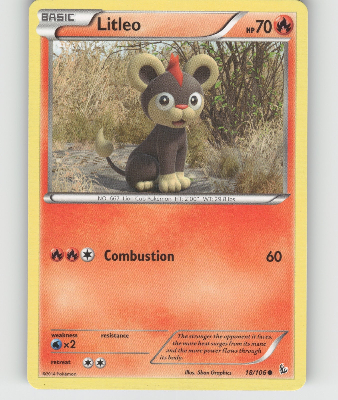 Litleo (18) Common XY - Flashfire 18/106 NM