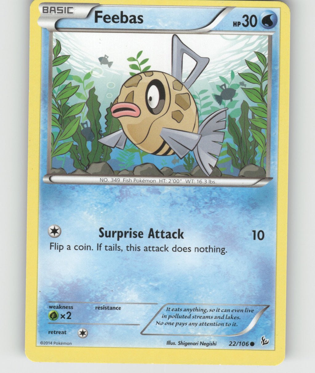 Feebas Common XY - Flashfire 22/106 NM