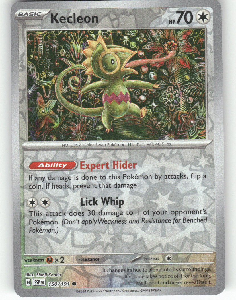 Kecleon Reverse Holo Common SV08: Surging Sparks 150/191 NM