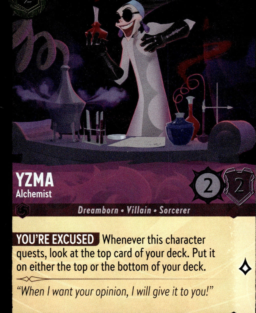 Yzma - Alchemist Cold Foil Common The First Chapter 60/204 NM
