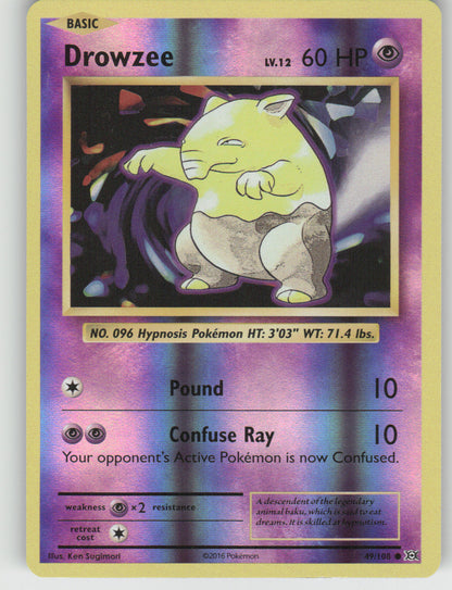 Drowzee 2016 Evolutions #49/108 Near Mint