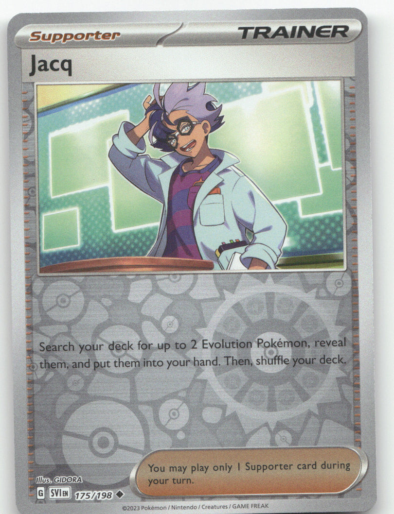 Jacq Reverse Holo Uncommon SV01: Scarlet & Violet Base Set 175/198 NM
