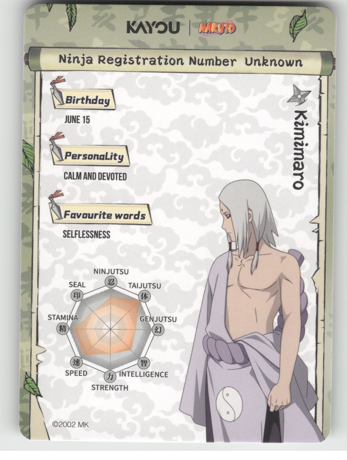 Kimimaro Base SR Earth Scroll Series 2 004L2 NM back