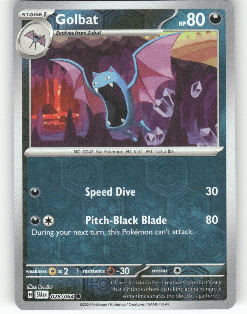 Golbat Reverse Holo Common SV: Shrouded Fable 028/064 NM