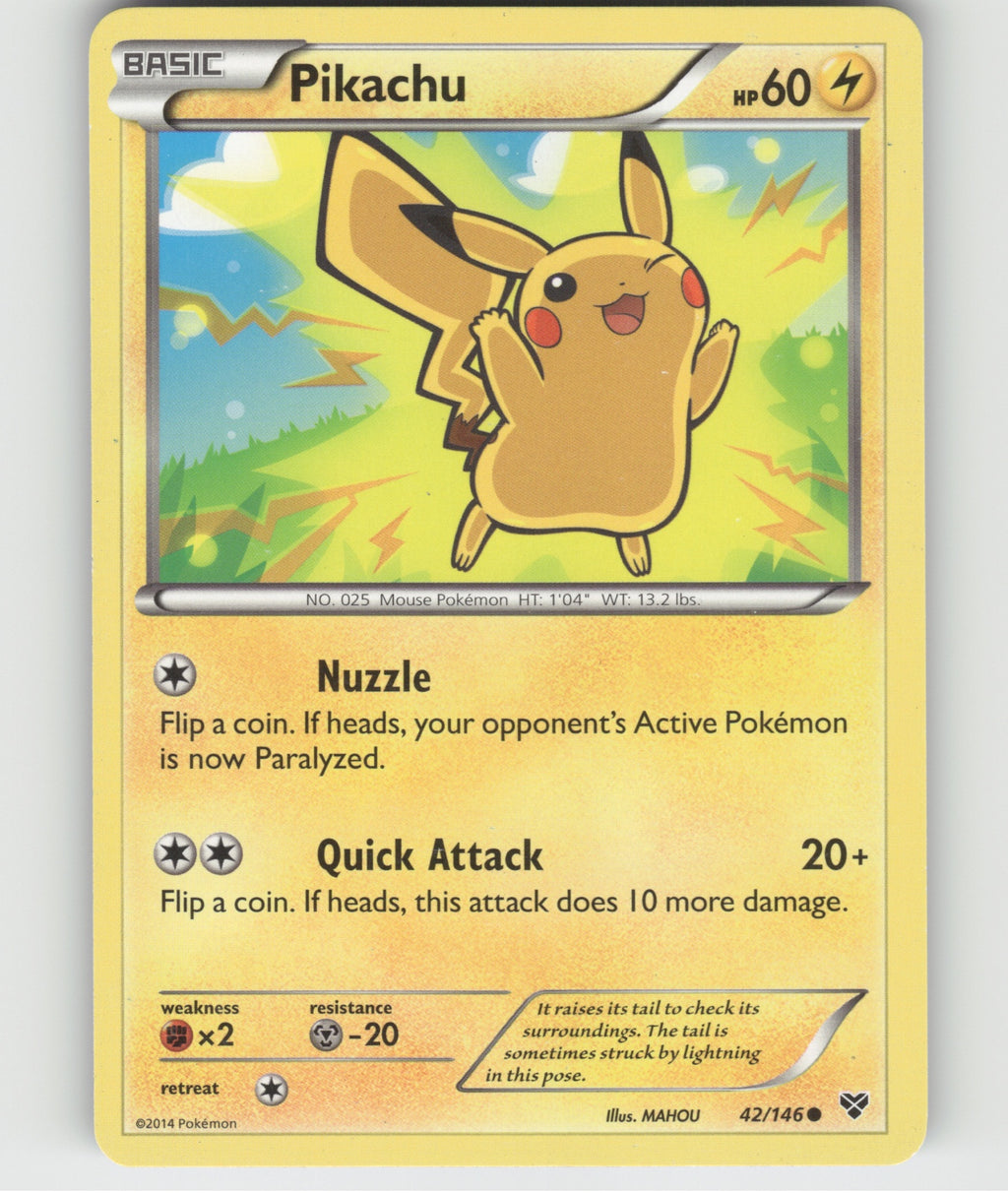 Pikachu Common XY Base Set 42/146 LP