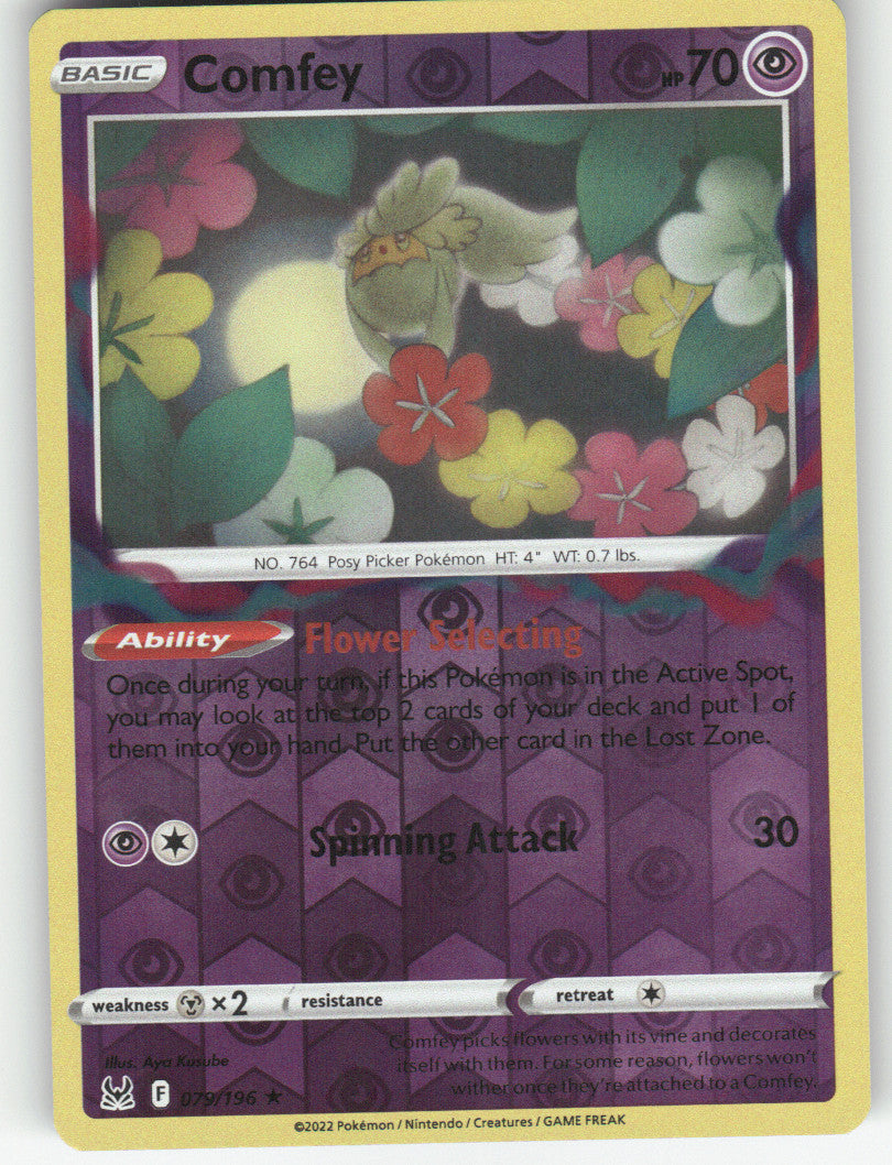 Comfey Reverse Holo Rare SWSH11: Lost Origin 079/196 NM