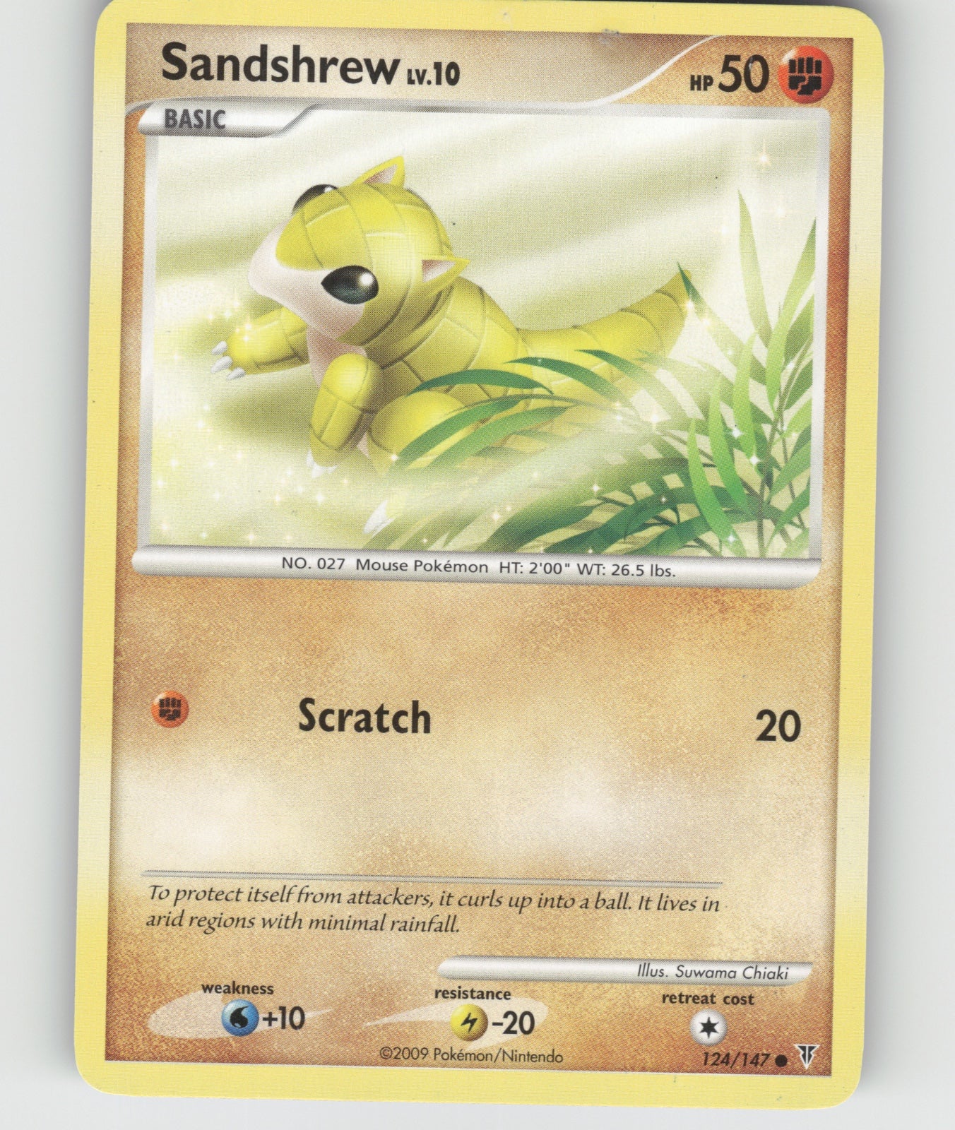 Sandshrew Common Supreme Victors 124 NM