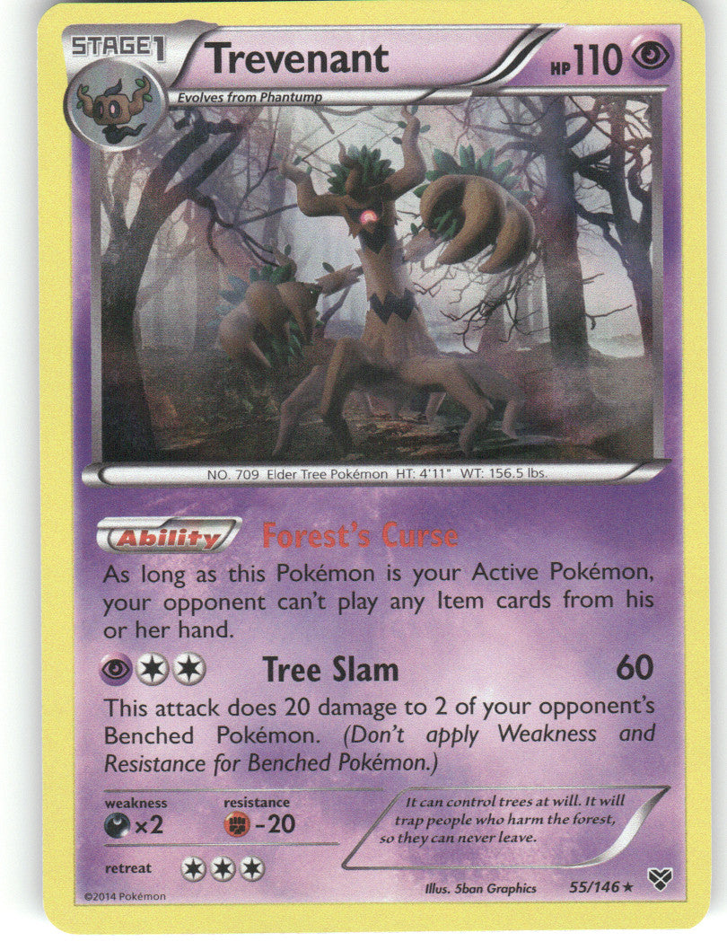 Trevenant Holo Rare XY Base Set 55/146 NM