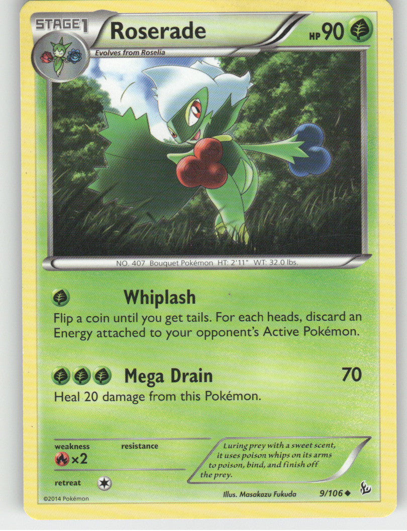 Roserade Uncommon XY - Flashfire 9/106 NM