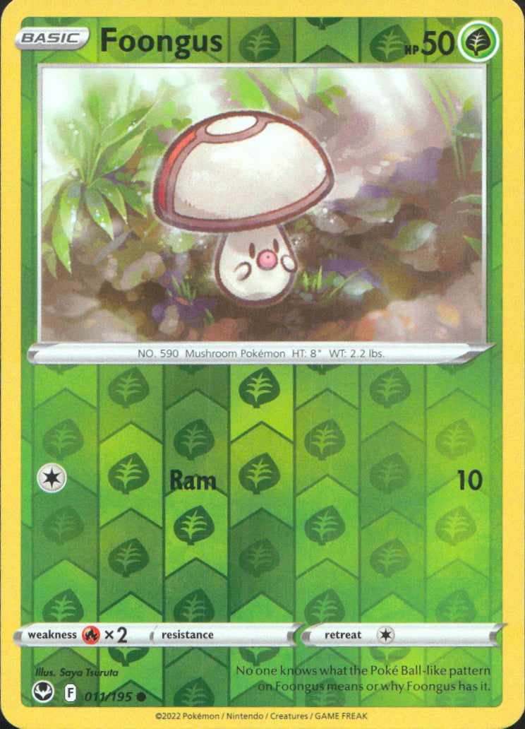 Foongus Reverse Holo Common SWSH12: Silver Tempest 011/195 NM
