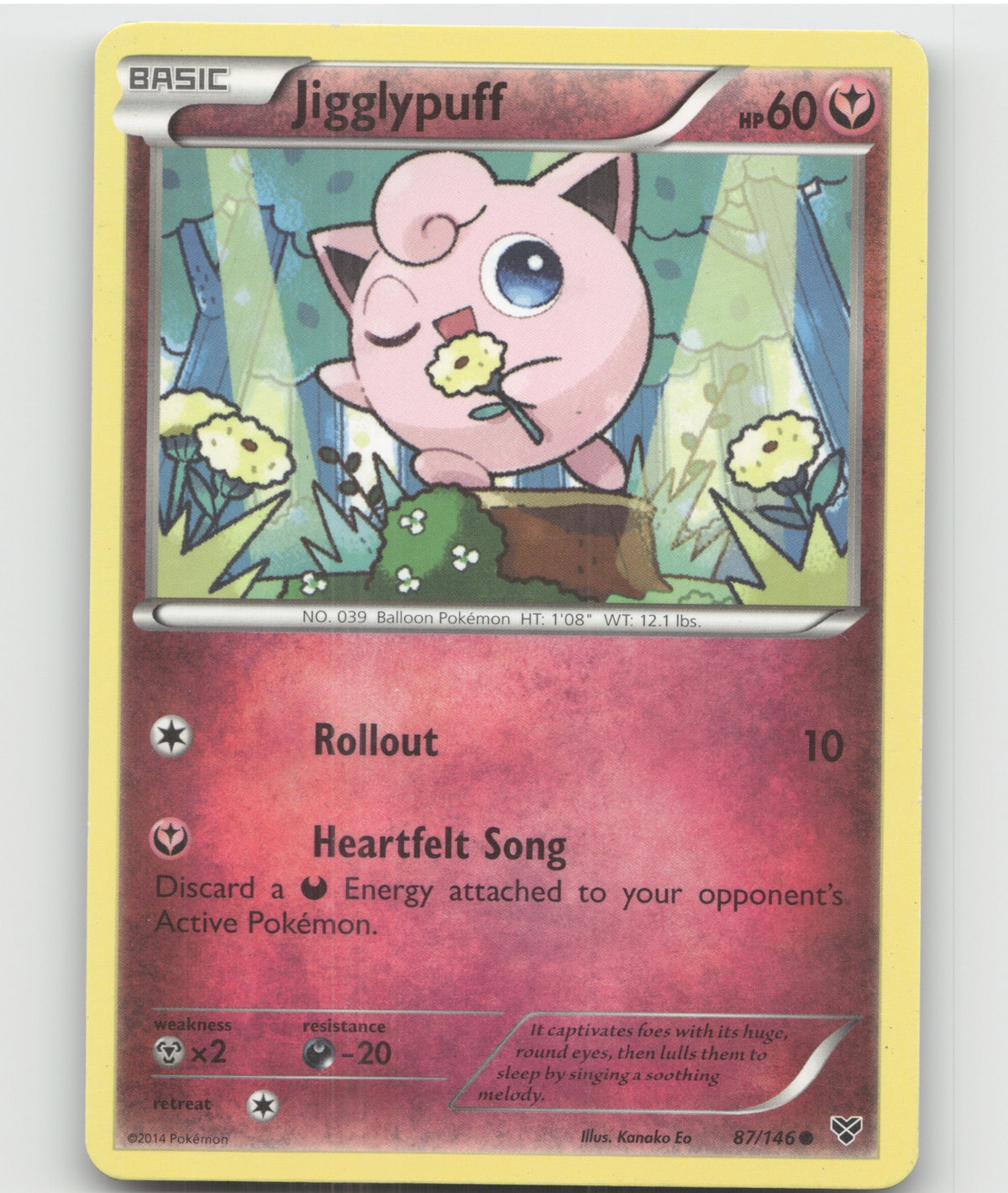 Jigglypuff (87) Common XY Base Set 87/146 LP