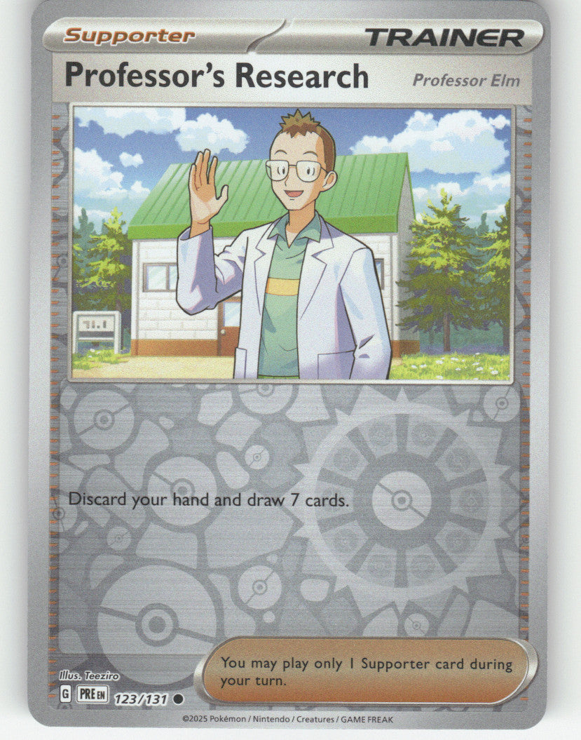 Professor's Research [Professor Elm] Reverse Holo Common SV: Prismatic Evolutions 123/131 NM