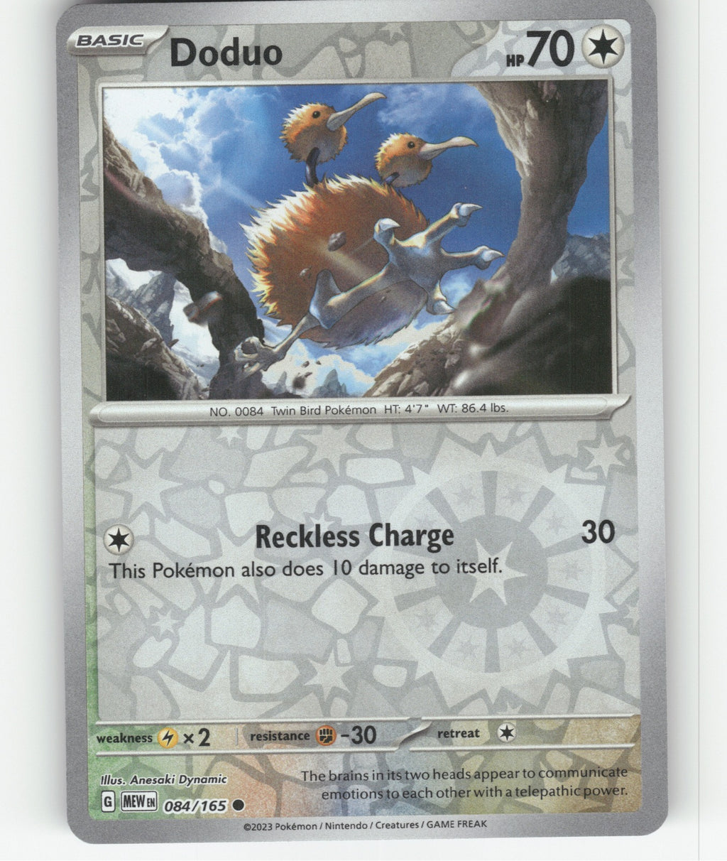 Doduo Reverse Holo Common SV: Scarlet & Violet 151 084/165 NM