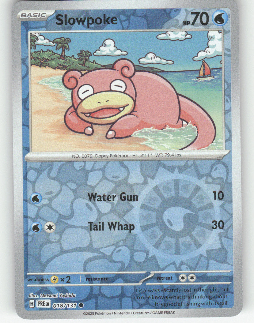 Slowpoke Reverse Holo Common SV: Prismatic Evolutions 018/131 NM