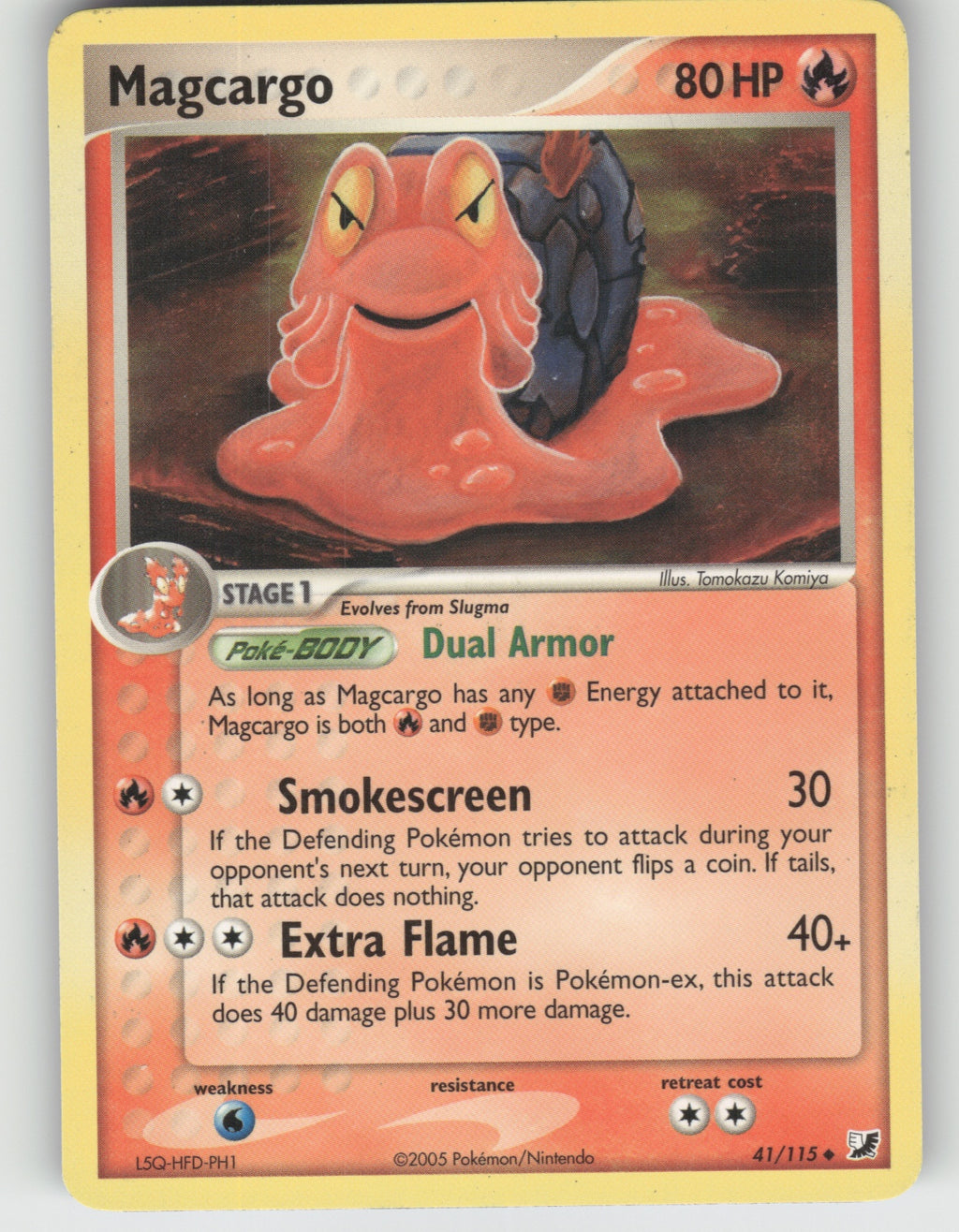 Magcargo Uncommon EX Unseen Forces 41/115 NM