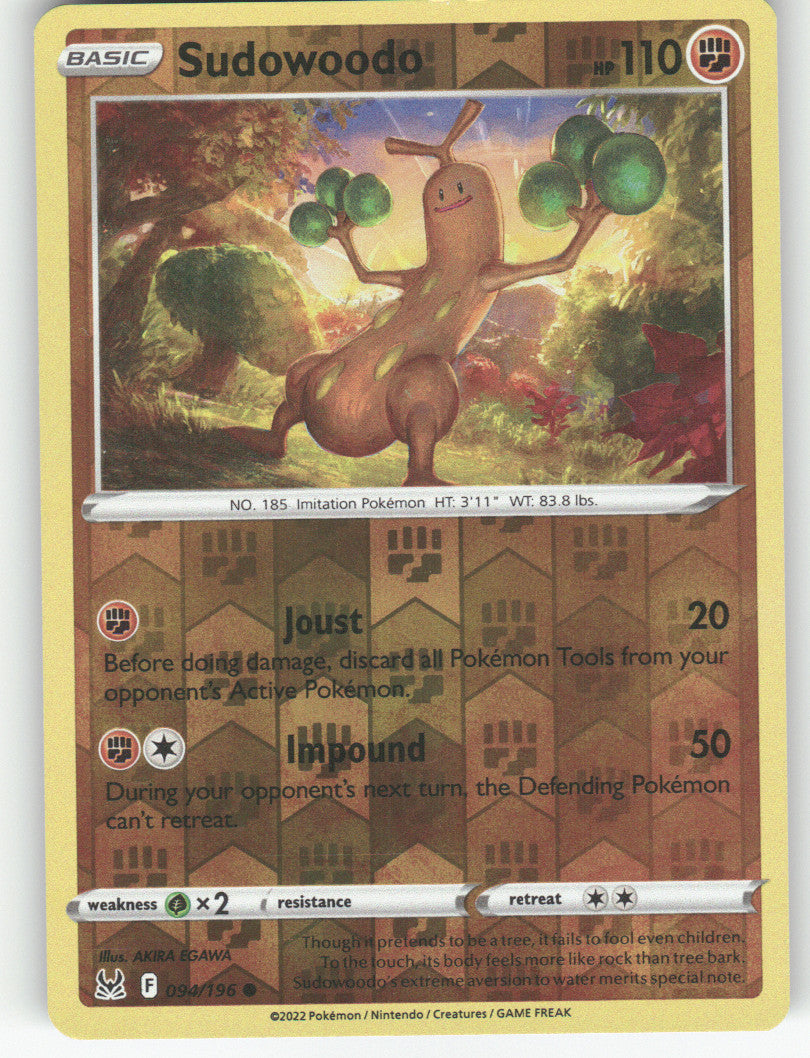 Sudowoodo Reverse Holo Common SWSH11: Lost Origin 094/196 NM