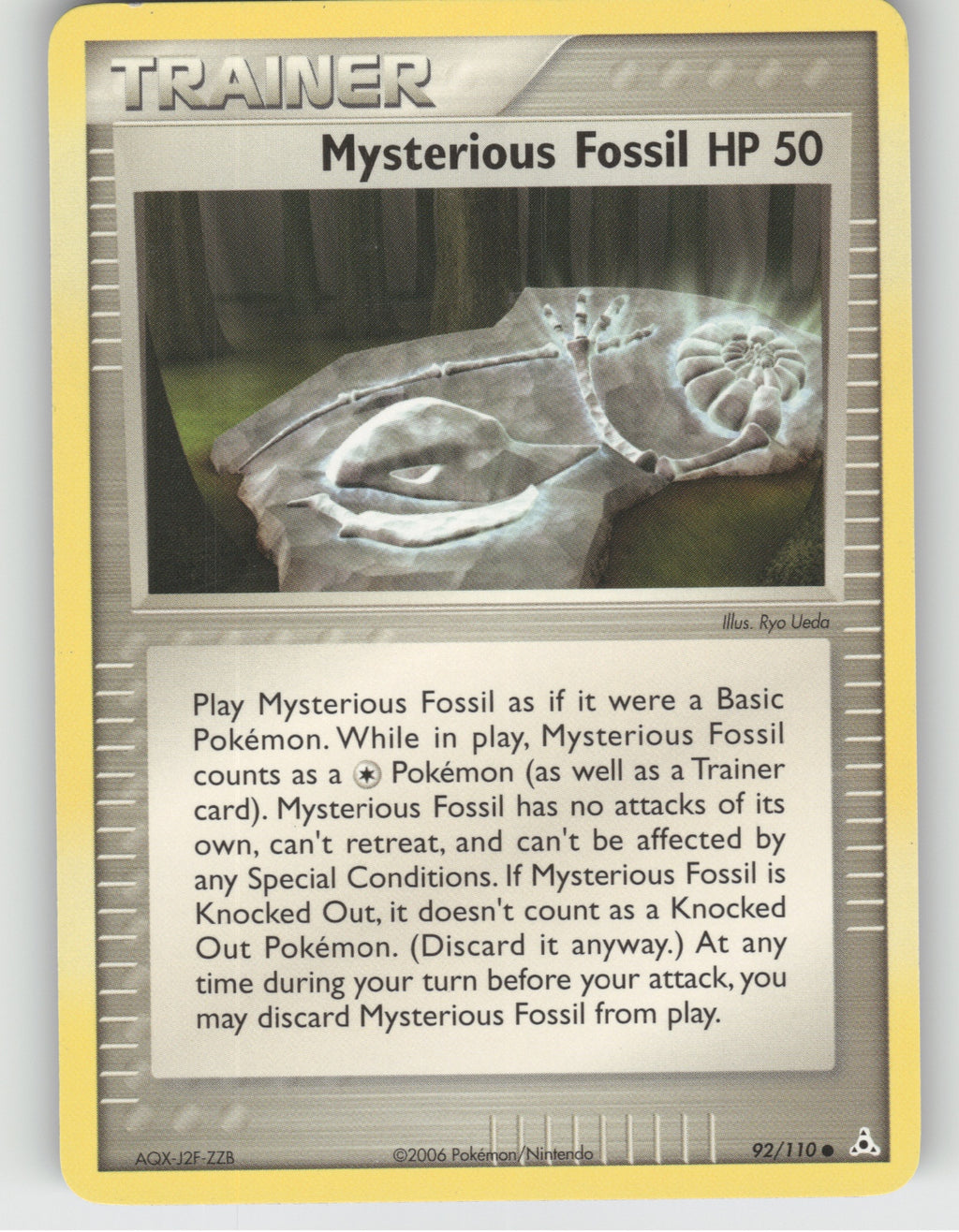 Mysterious Fossil Common EX Holon Phantoms 92/110 NM