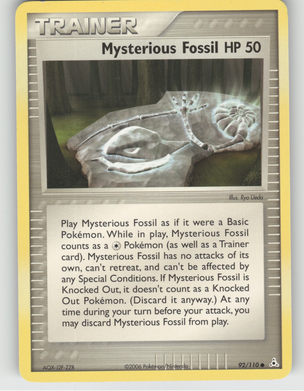 Mysterious Fossil Common EX Holon Phantoms 92/110 NM