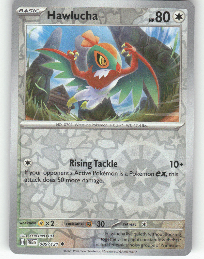 Hawlucha Reverse Holo Uncommon SV: Prismatic Evolutions 089/131 NM