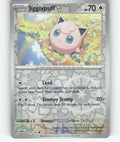 Jigglypuff Reverse Holo Common SV: Scarlet & Violet 151 039/165 NM