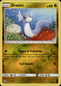 Dratini Reverse Holo Common SM Base Set 94/149 NM
