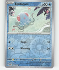 Tentacool Reverse Holo Common SV: Scarlet & Violet 151 072/165 NM