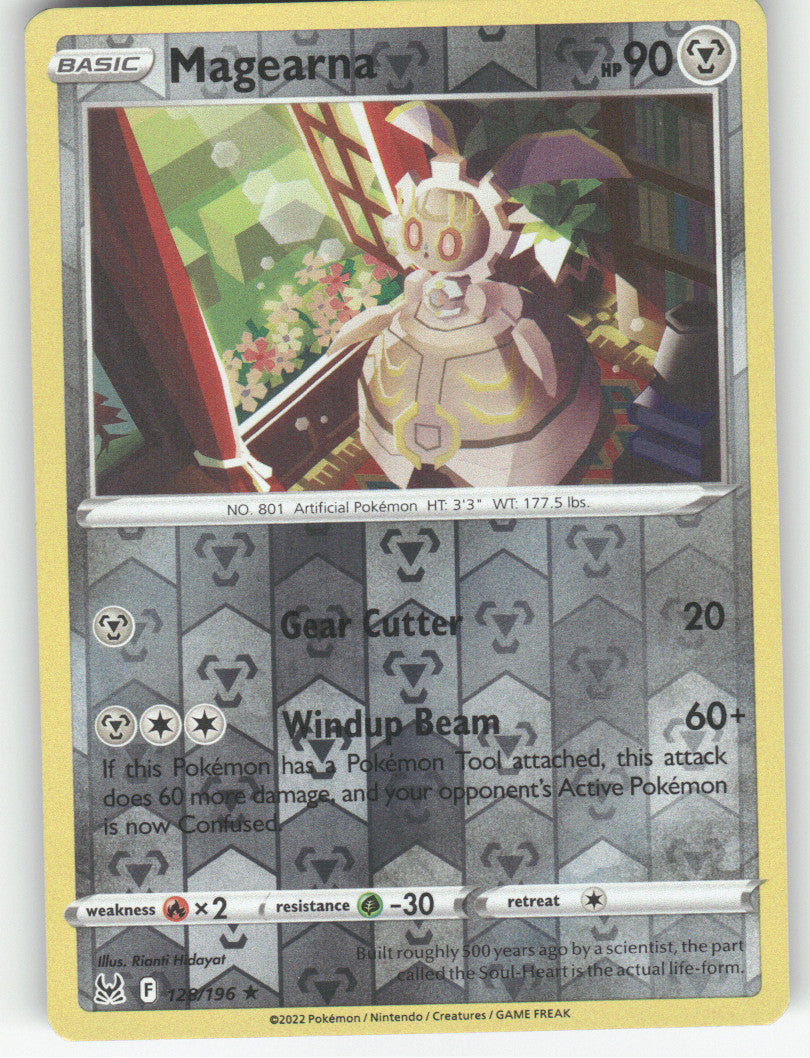 Magearna Reverse Holo Rare SWSH11: Lost Origin 128/196 NM