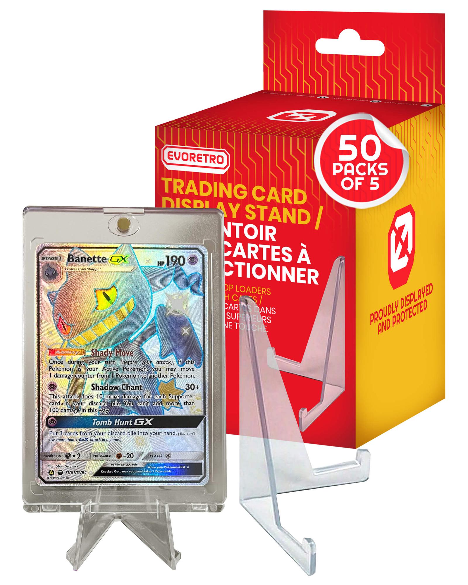 EVORETRO Card Display Stand - 35-260PT Clear Durable Game Card Stand