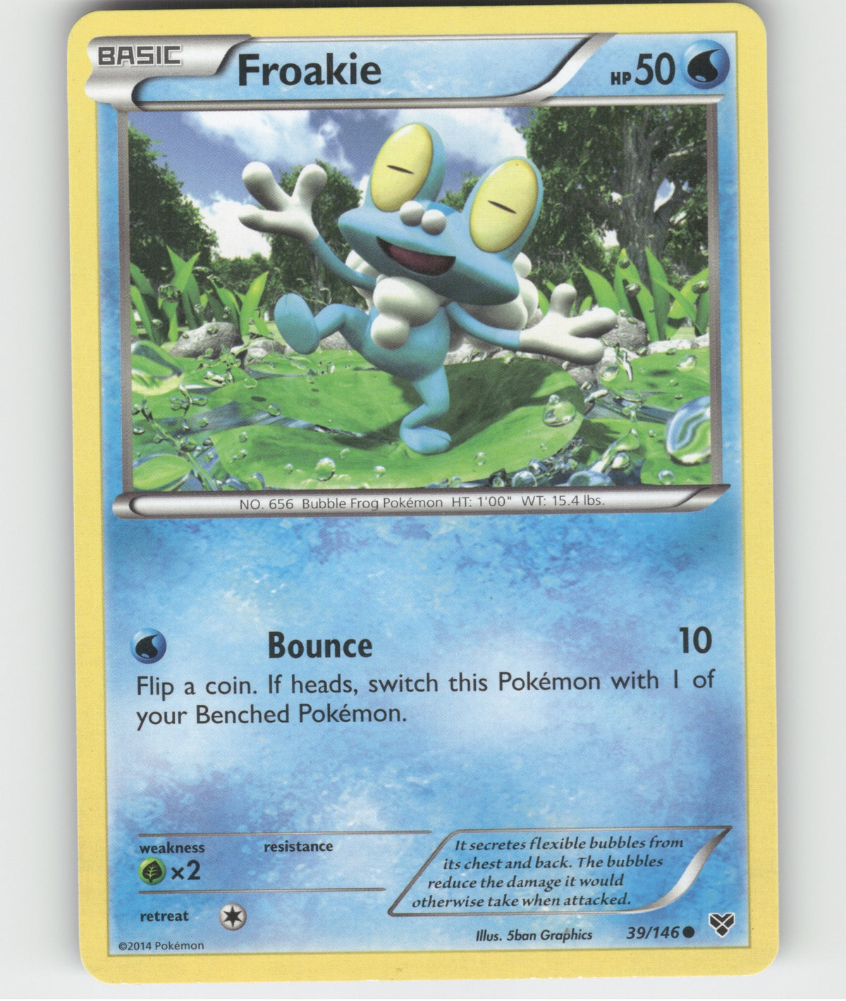 Froakie Common XY Base Set 39/146 LP