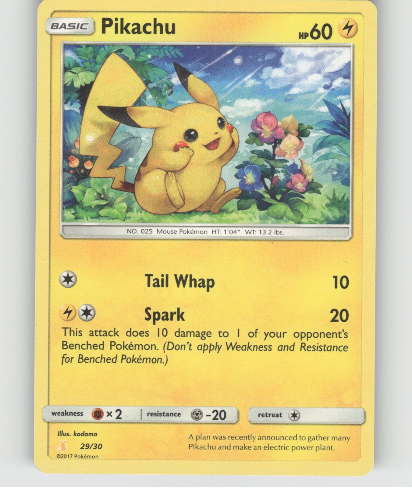 Pikachu (#29) Common SM Trainer Kit: Lycanroc & Alolan Raichu 29/30 LP