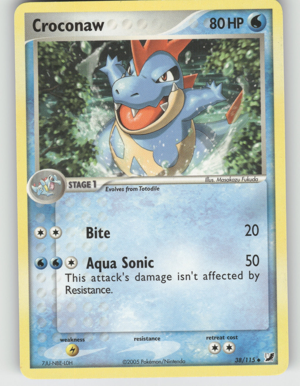 Croconaw Uncommon EX Unseen Forces 38/115 NM