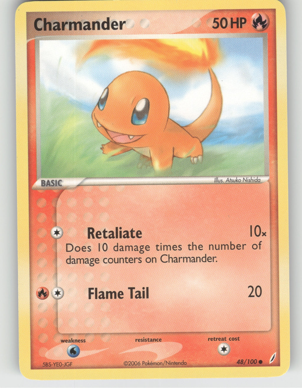 Charmander Common EX Crystal Guardians 48/100 NM