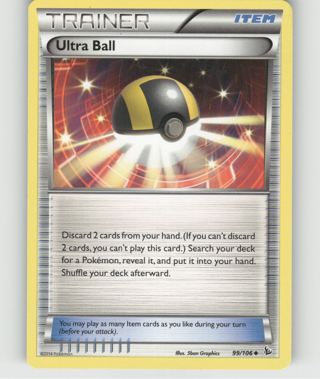 Ultra Ball Uncommon XY - Flashfire 99/106 NM