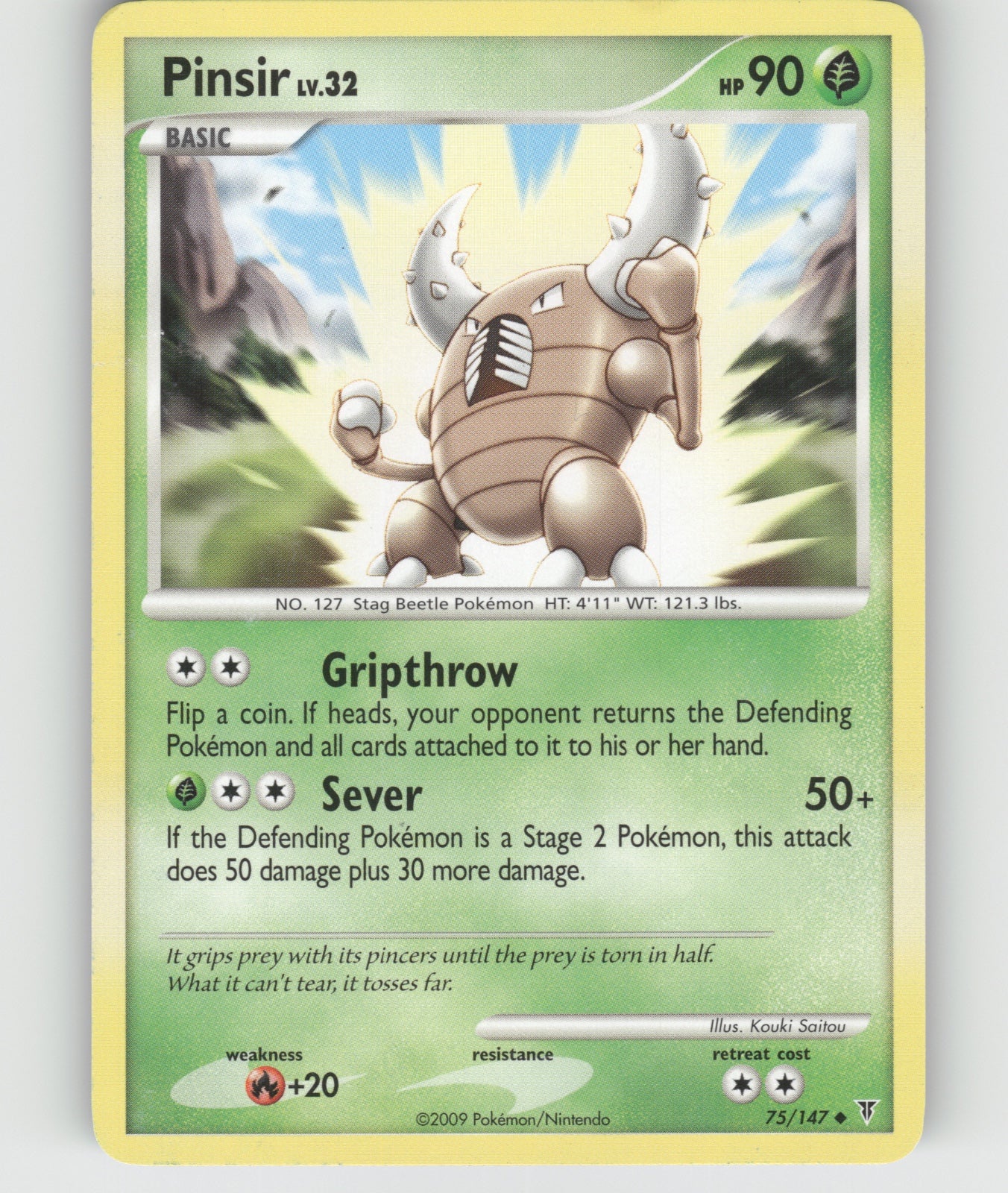 Pinsir Uncommon Supreme Victors 75 NM