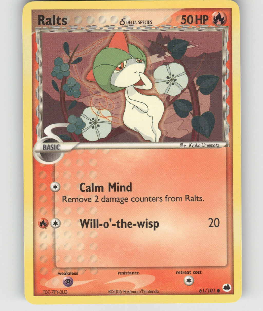 Ralts (Delta Species) Common EX Dragon Frontiers 61/101 NM