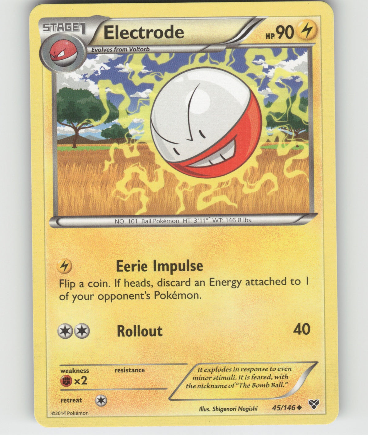 Electrode Uncommon XY Base Set 45/146 LP