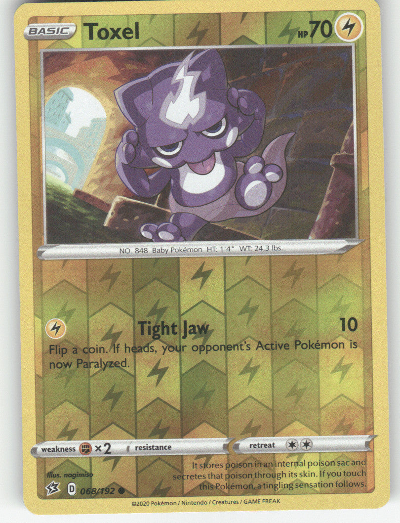 Toxel Reverse Holo Common SWSH02: Rebel Clash 068/192 NM